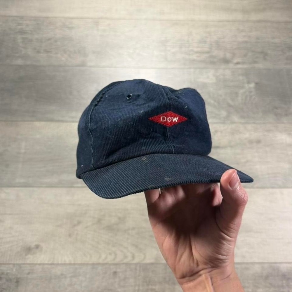 True vintage‎ 80s 90s Dow blue corduroy hat Needs a wash and a reshape
